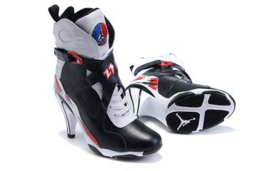 Jordan 8 High Heels Shoes black/white/red (image for) Jordan 8 High Heels Shoes black/white/red