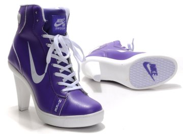 Nike Swoosh High Heels white/blueviolet (image for) Nike Swoosh High Heels white/blueviolet